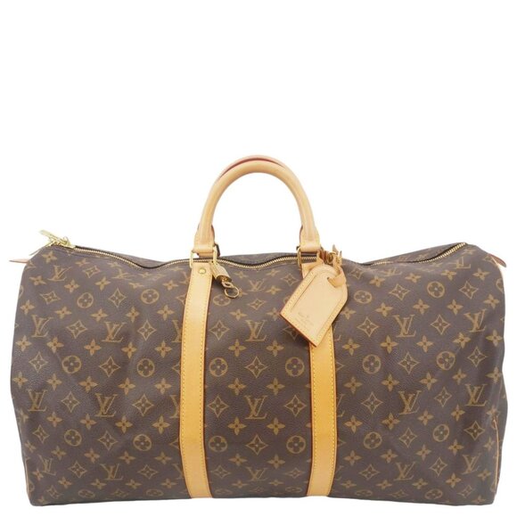 Louis Vuitton  Keepall 55 Monogram Canvas Boston Bag Brown - Picture 1 of 12